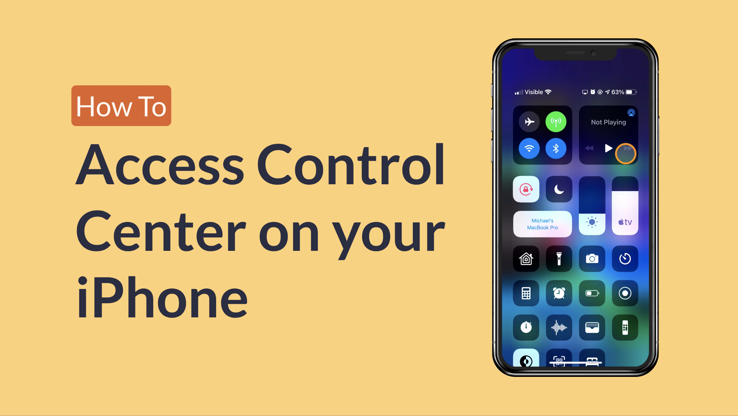 Discover how to access Control Center on your iPhone so that you can be more productive