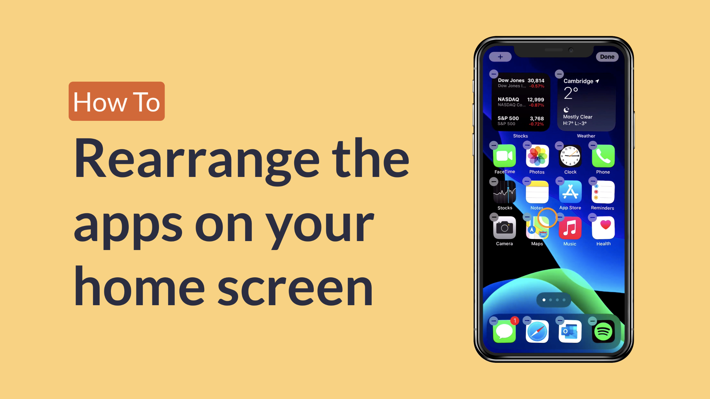 Discover how to rearrange the apps on your home screen