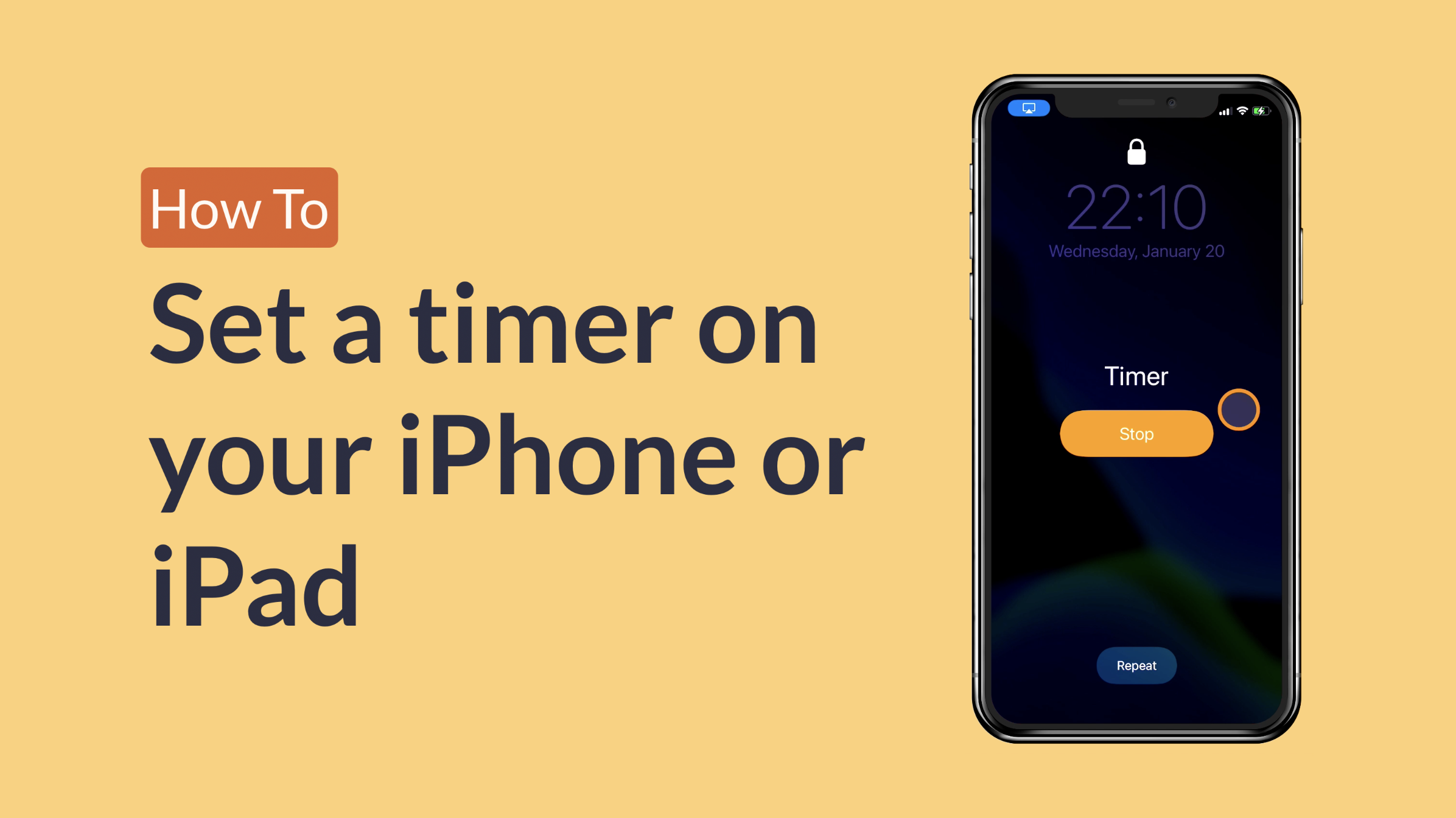 Discover how to set a timer on your iPhone or iPad and more on Tech Lifesavers